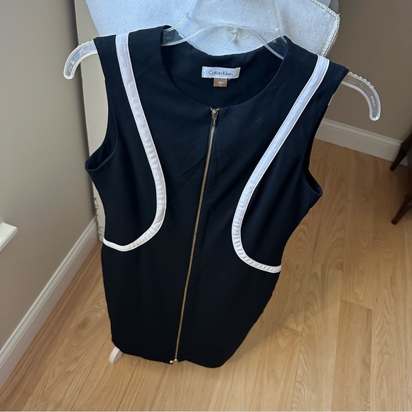 Calvin Klein Sheath Dress w/ Front Zipper - Picture 2 of 5